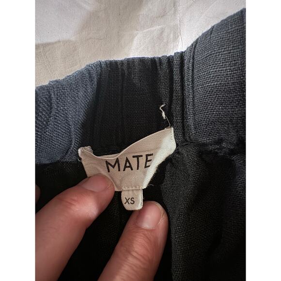 MATE the Label Womens Vintage Black Willow Linen Pull On Pants sz xs - Picture 4 of 10